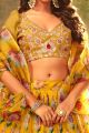 Yellow Organza Lehenga Choli (NWG-1262)