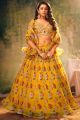 Yellow Organza Lehenga Choli (NWG-1262)