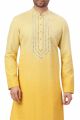 Yellow Shading Lucknowi Kurta Pajama (NMK-5990)