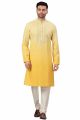 Yellow Shading Lucknowi Kurta Pajama (NMK-5990)